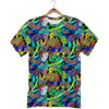 Abstract Alien Graffiti Text Print Pattern T-Shirt-grizzshop