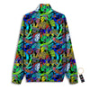 Abstract Alien Graffiti Text Print Pattern Track Jacket-grizzshop