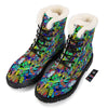 Abstract Alien Graffiti Text Print Pattern Winter Boots-grizzshop