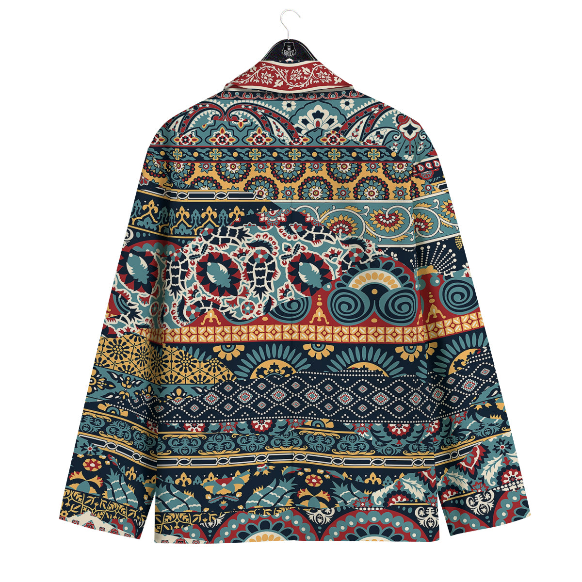 Abstract Arabian Paisley Print Men's Sport Coat-grizzshop