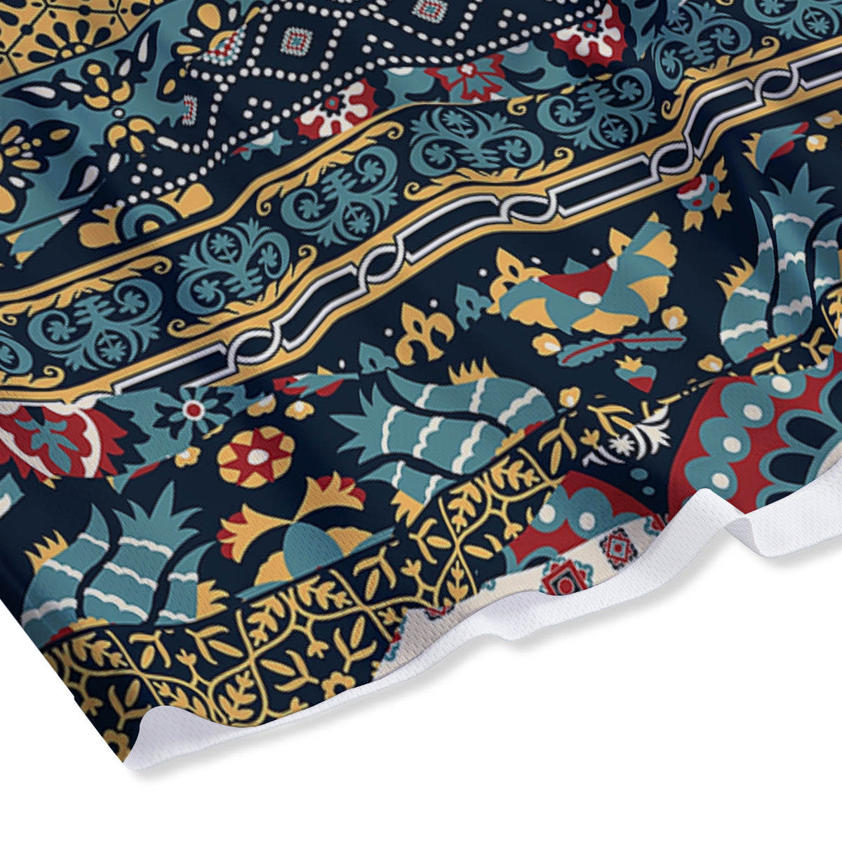 African Ethnic Girl Print Mesh Shorts