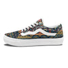 Abstract Arabian Paisley Print Skate Shoes-grizzshop