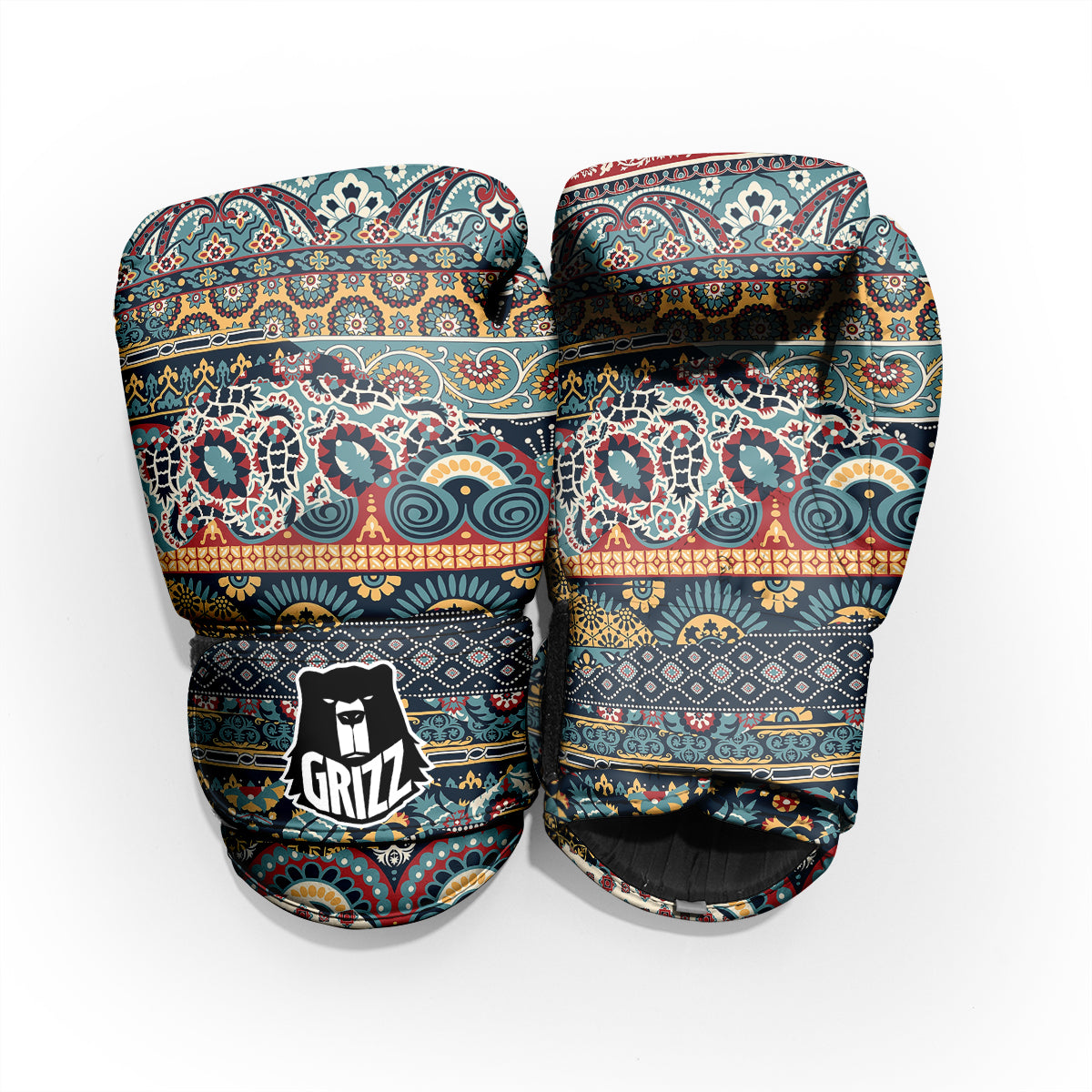 Abstract Arabian Paisley Print Pro Boxing Glove