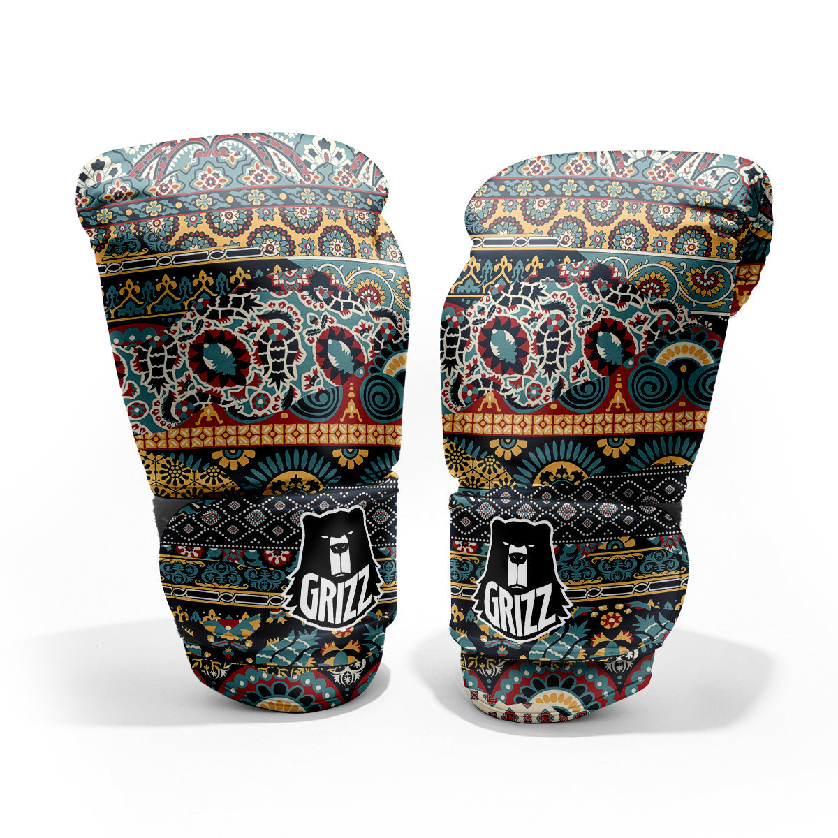 Abstract Arabian Paisley Print Pro Boxing Glove