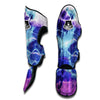 Abstract Blue Tie Dye Muay Thai Shin Guards-grizzshop