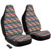 Abstract Colorful And Dot Print Pattern Car Seat Covers-grizzshop