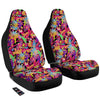 Abstract Colorful And Lightning Dot Print Pattern Car Seat Covers-grizzshop