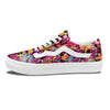 Abstract Colorful And Lightning Dot Print Pattern Skate Shoes-grizzshop