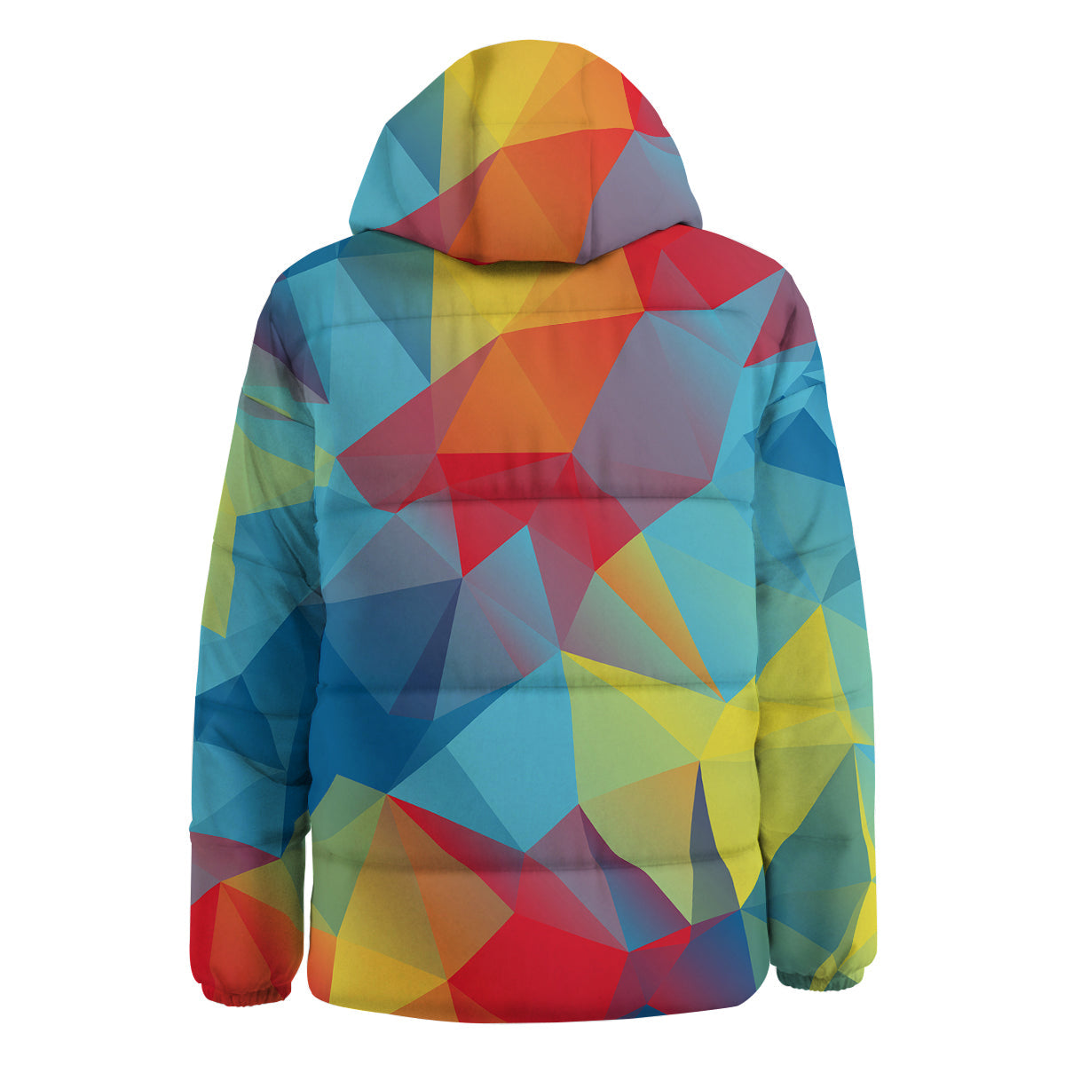 Abstract Colorful Autism Awareness Print Down Jacket-grizzshop