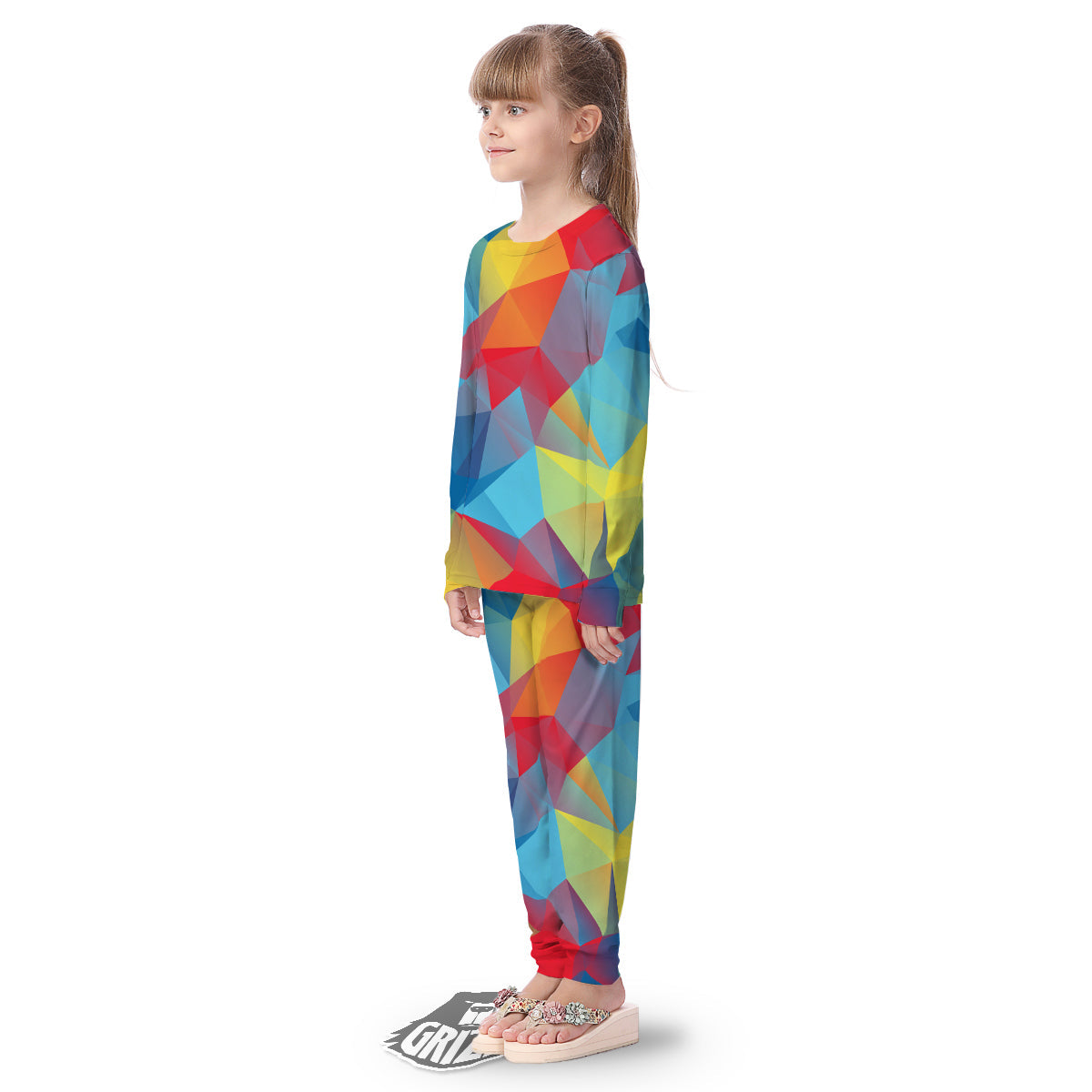 Abstract Colorful Autism Awareness Print Kid's Pajamas-grizzshop