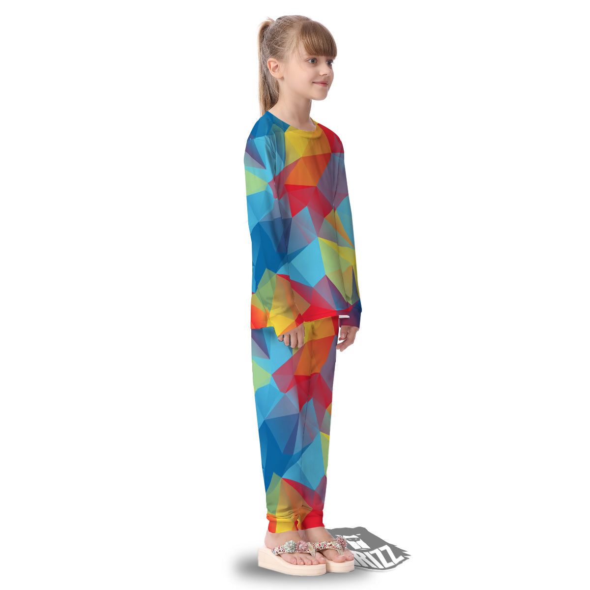 Abstract Colorful Autism Awareness Print Kid's Pajamas-grizzshop
