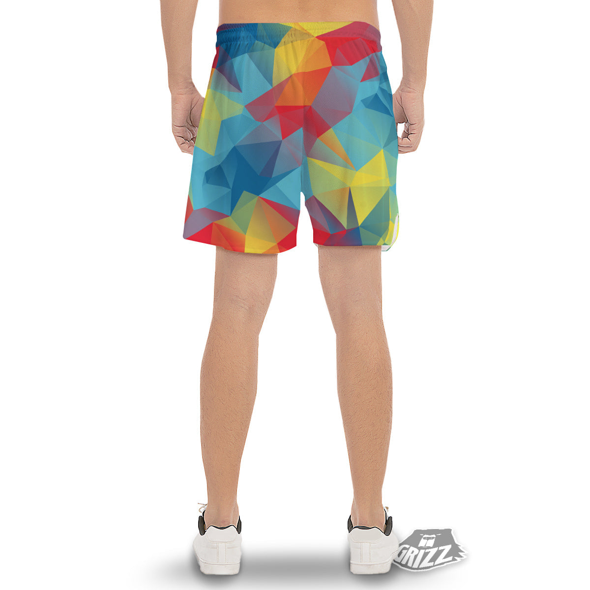 Abstract Colorful Autism Awareness Print Men's Gym Shorts-grizzshop