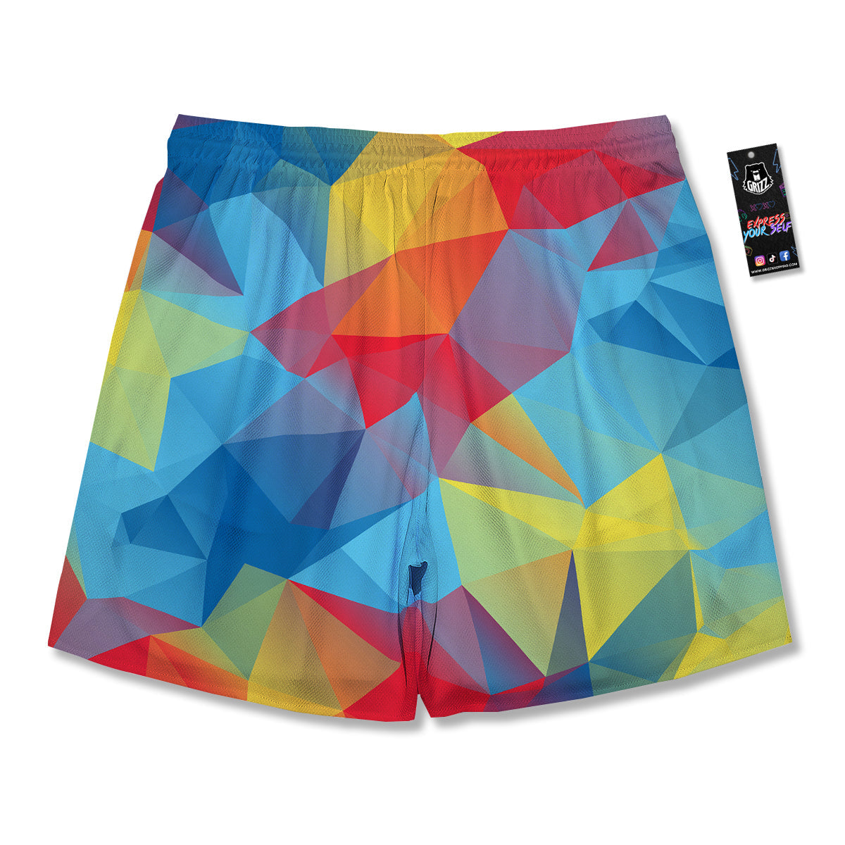 Abstract Colorful Autism Awareness Print Men's Running Shorts-grizzshop