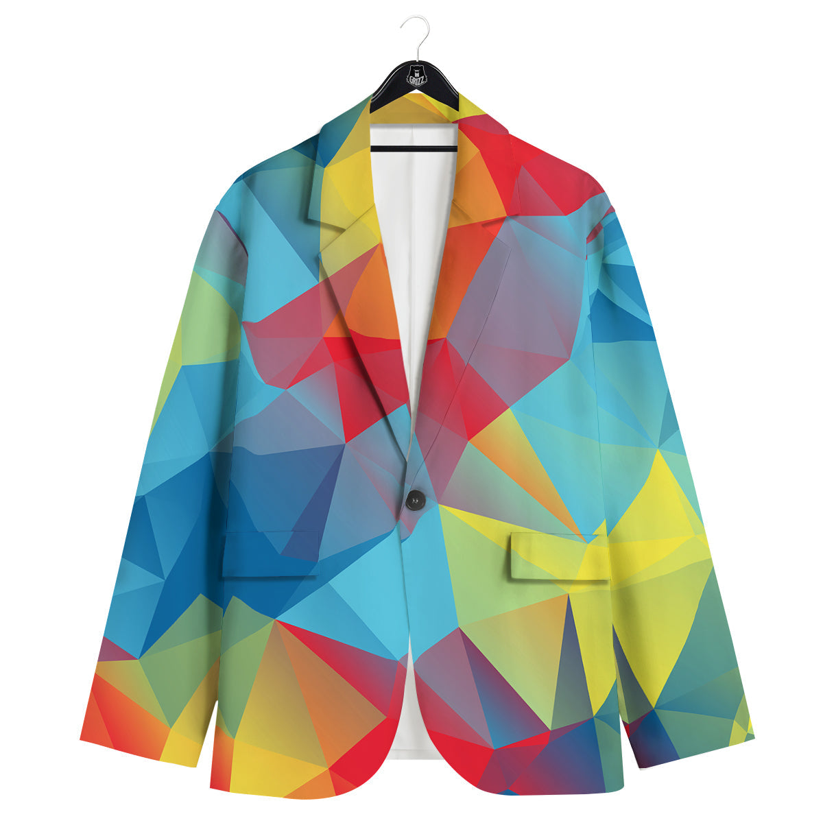Abstract Colorful Autism Awareness Print Men's Sport Coat-grizzshop