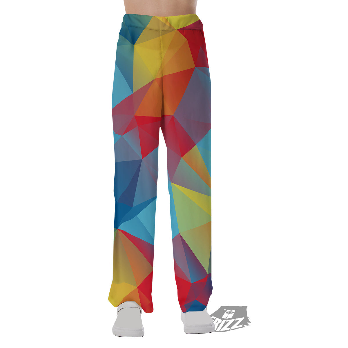 Abstract Colorful Autism Awareness Print Pajama Pants-grizzshop