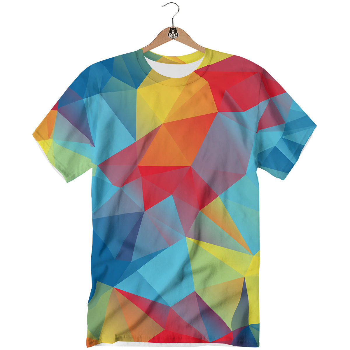 Abstract Colorful Autism Awareness Print T-Shirt-grizzshop