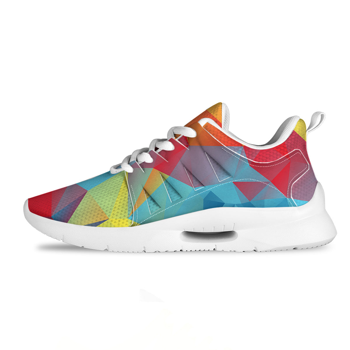 Abstract Colorful Autism Awareness Print Tennis Shoes-grizzshop