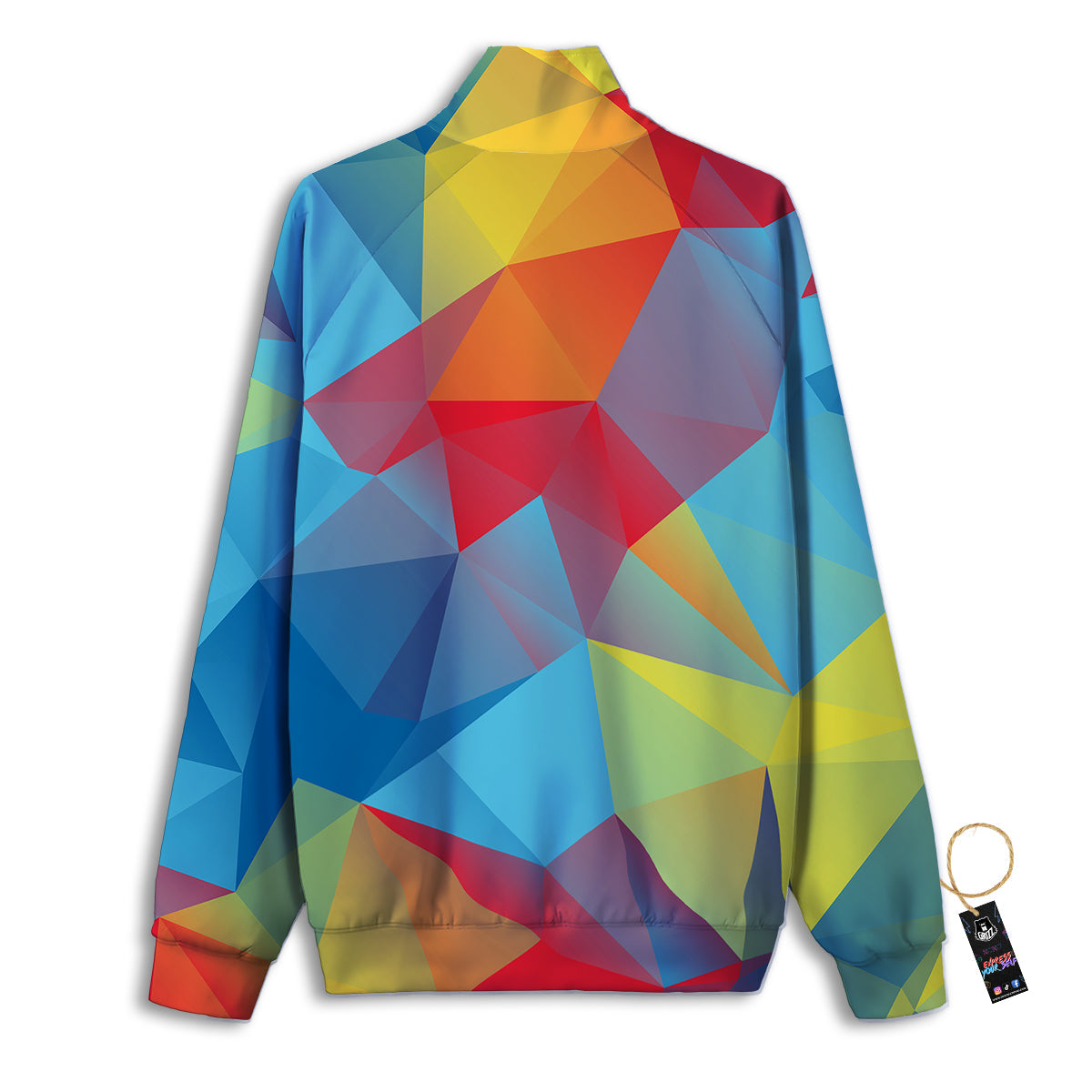 Abstract Colorful Autism Awareness Print Track Jacket-grizzshop