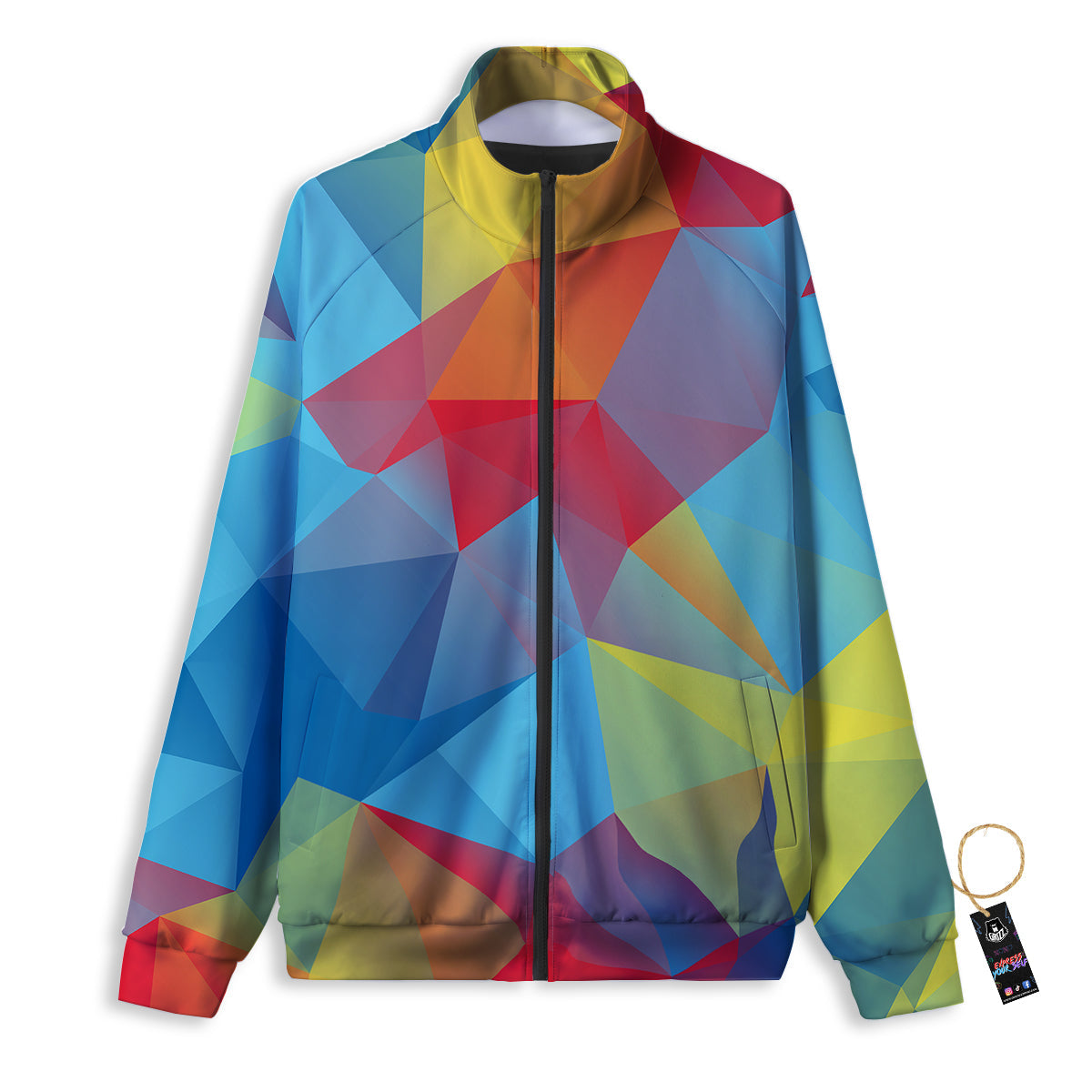 Abstract Colorful Autism Awareness Print Track Jacket-grizzshop