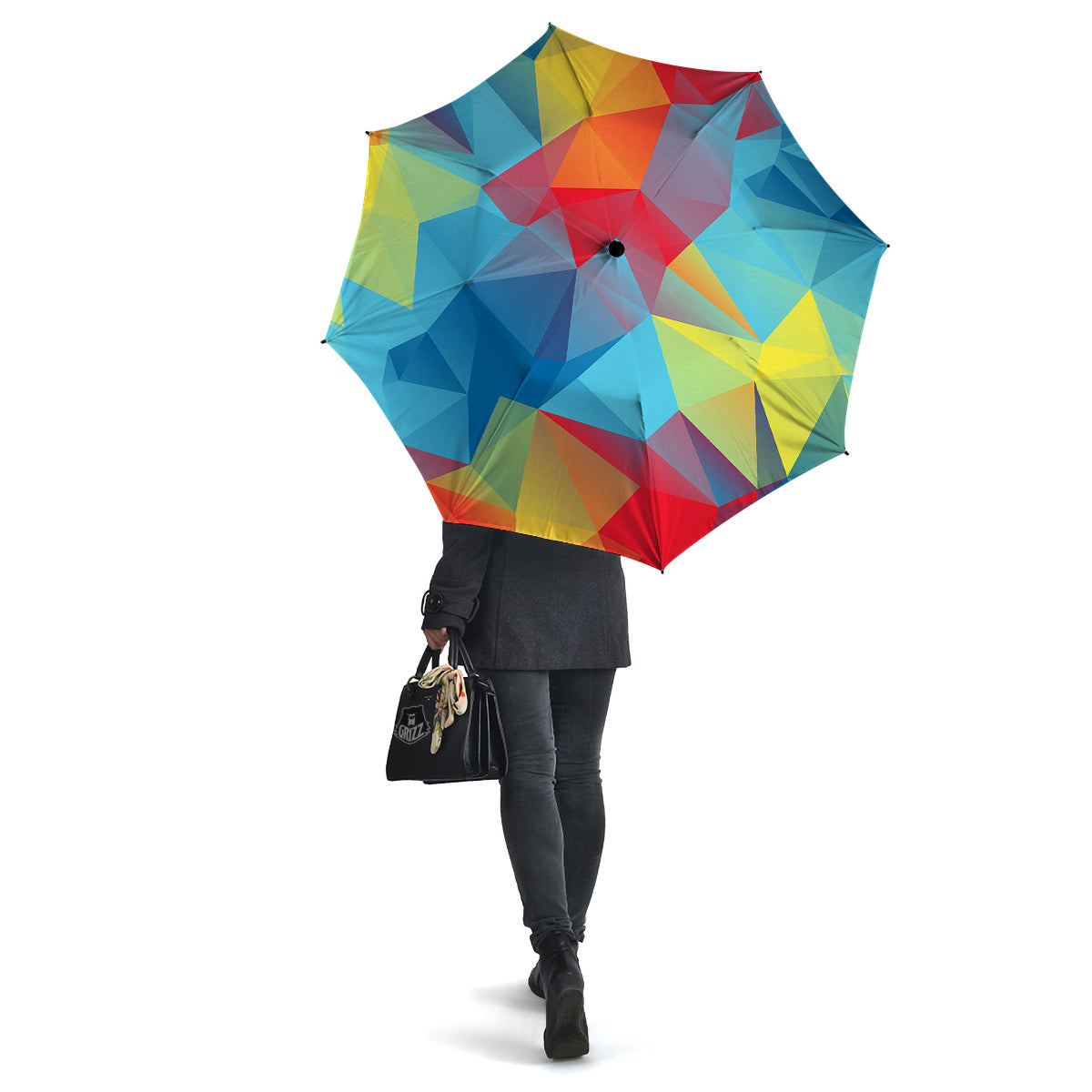 Abstract Colorful Autism Awareness Print Umbrella-grizzshop