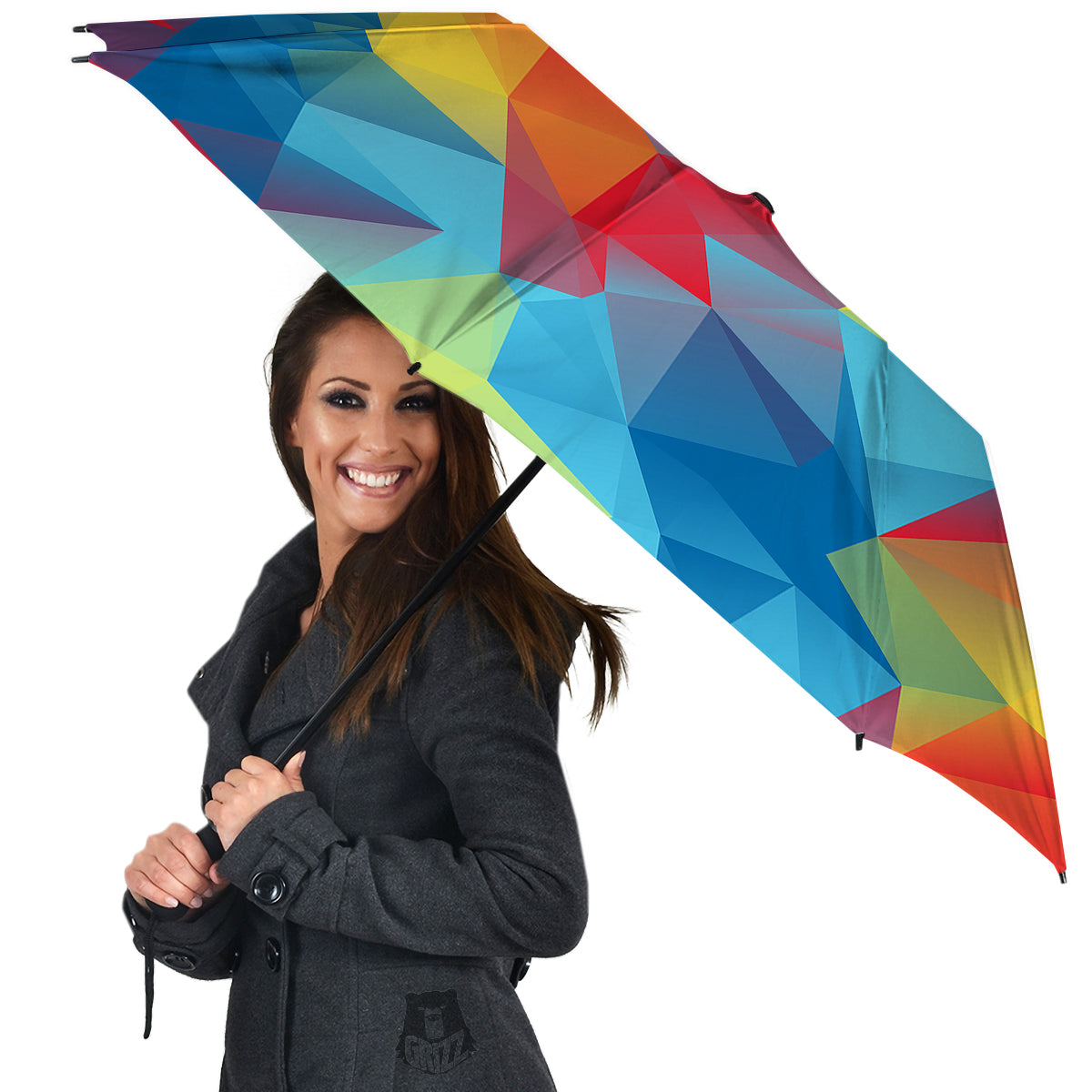 Abstract Colorful Autism Awareness Print Umbrella-grizzshop
