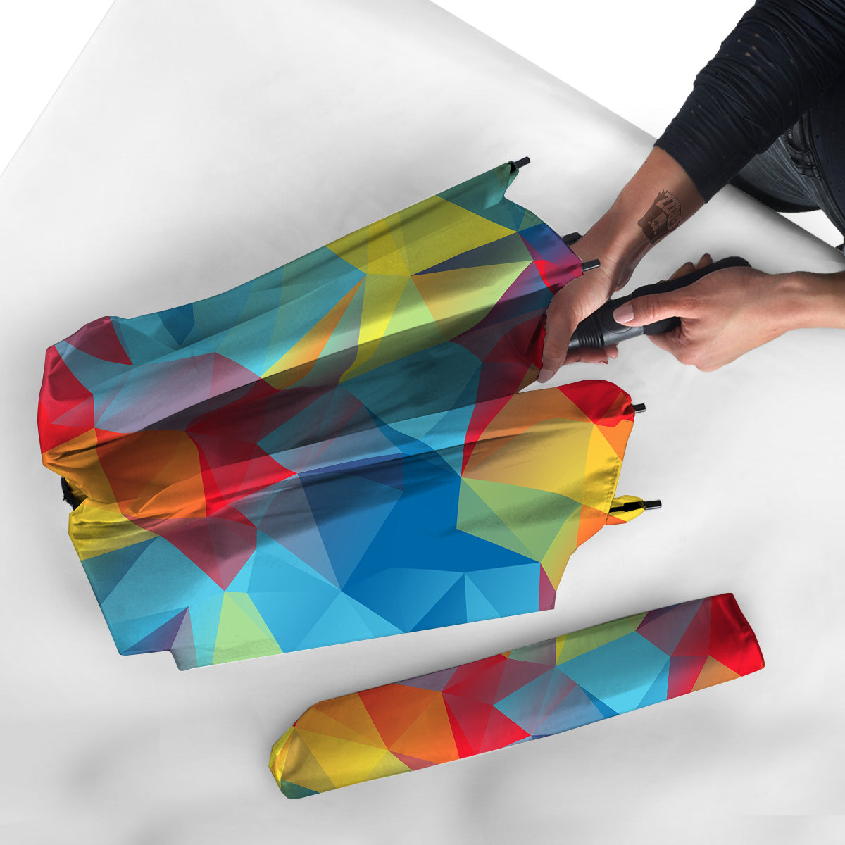 Abstract Colorful Autism Awareness Print Umbrella-grizzshop