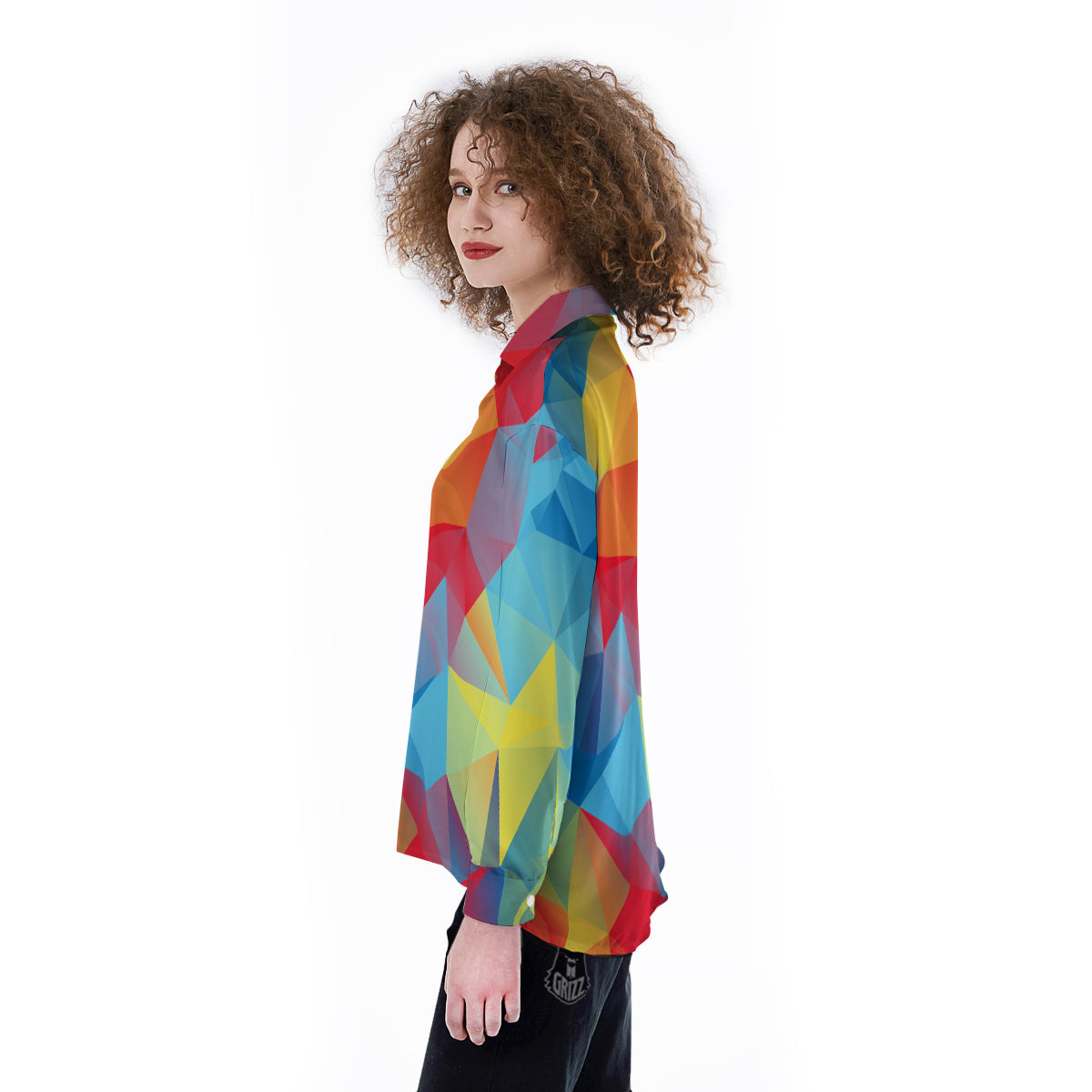Abstract Colorful Autism Awareness Print Women's Long Sleeve Shirts-grizzshop