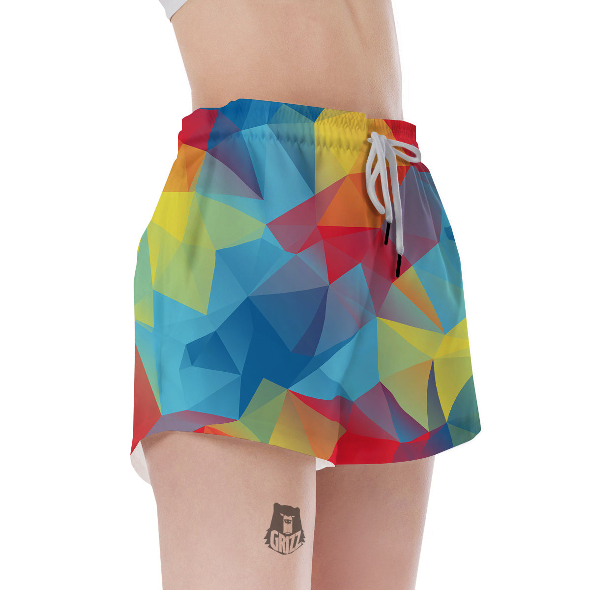 Abstract Colorful Autism Awareness Print Women's Shorts-grizzshop