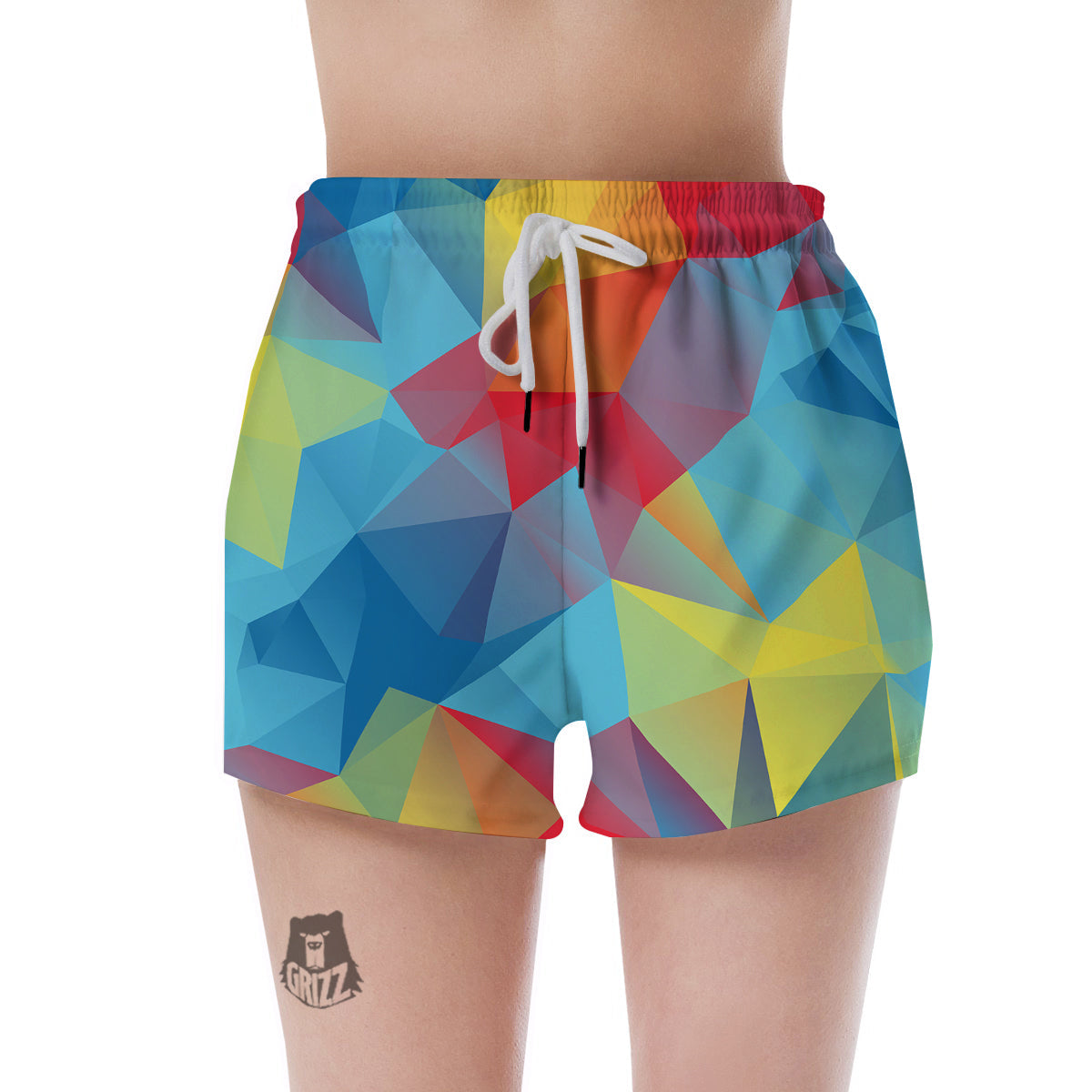 Abstract Colorful Autism Awareness Print Women's Shorts-grizzshop