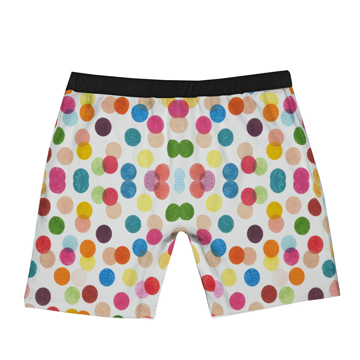 Abstract Colorful Polka Dots Print Pattern Boxer Briefs-grizzshop
