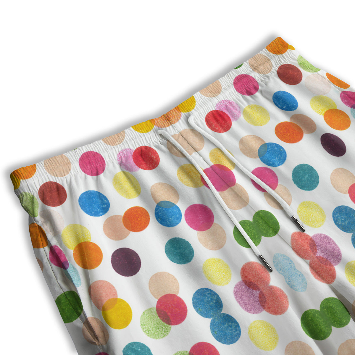 Abstract Colorful Polka Dots Print Pattern Men's Athletic Shorts