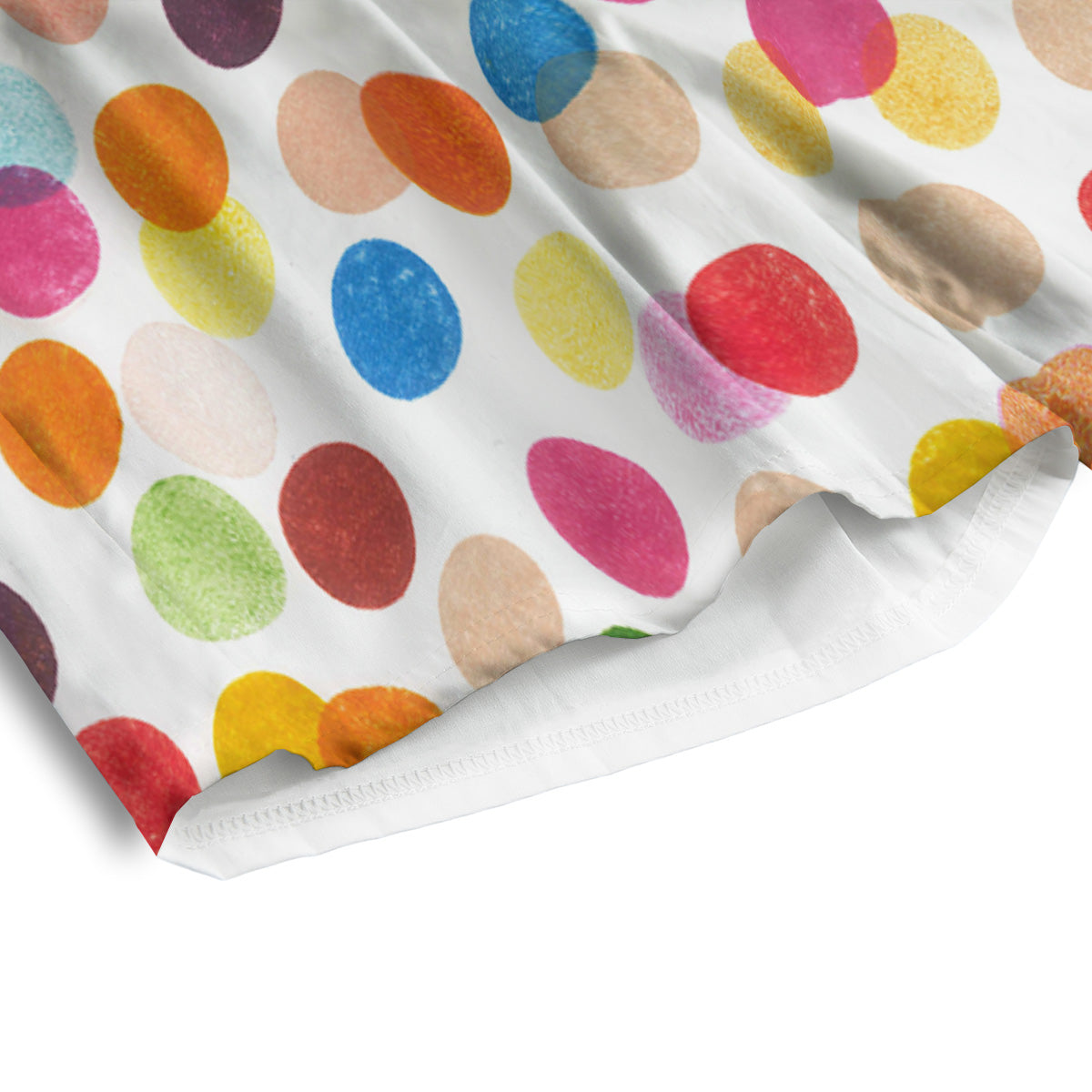 Abstract Colorful Polka Dots Print Pattern Men's Athletic Shorts