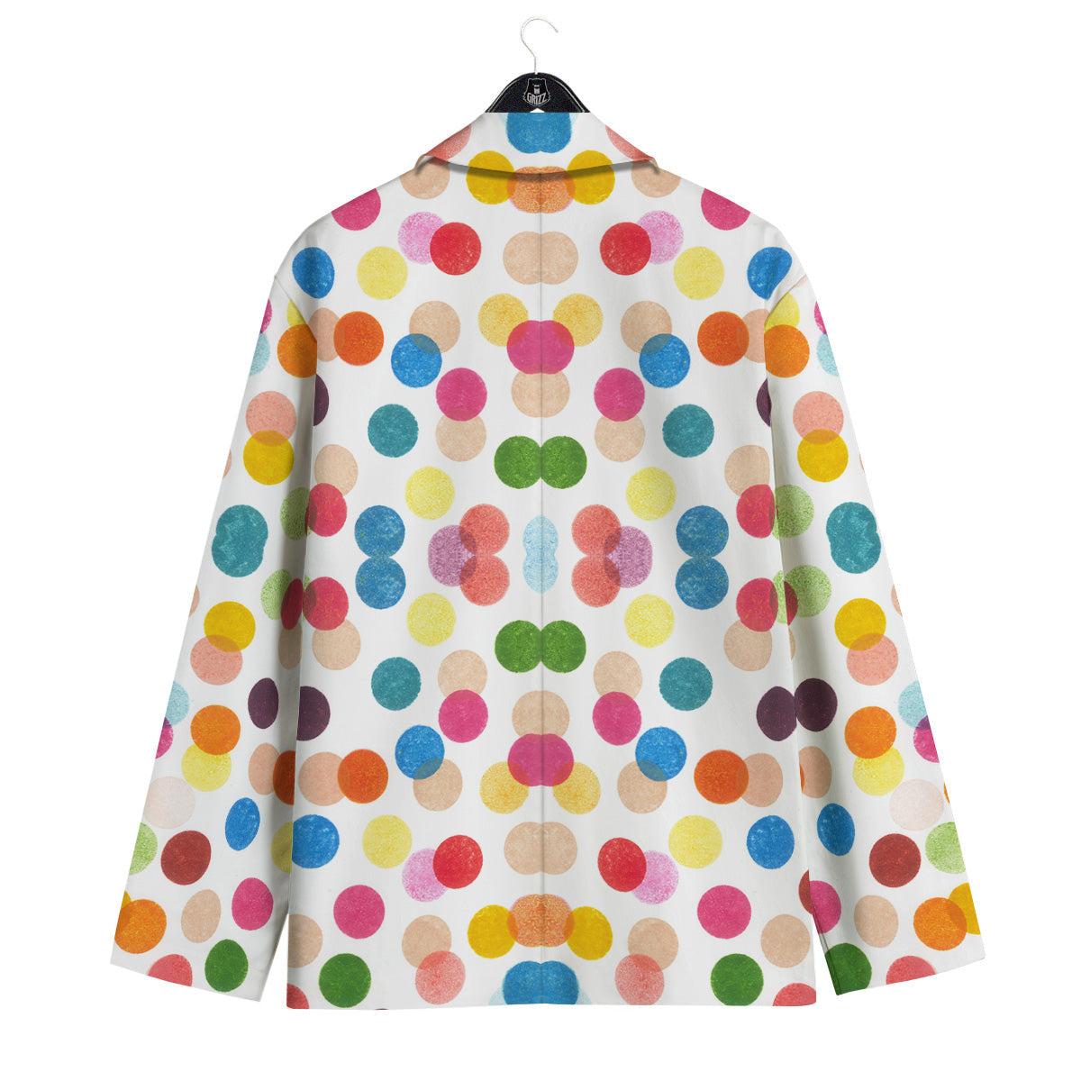 Abstract Colorful Polka Dots Print Pattern Men's Sport Coat-grizzshop