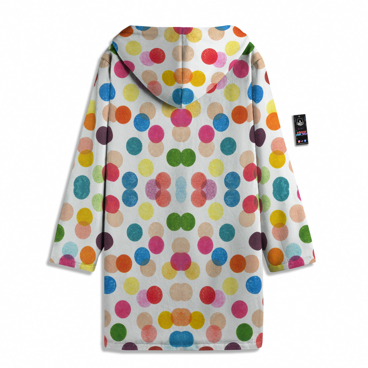 Abstract Colorful Polka Dots Print Pattern Men's Windbreaker Jacket-grizzshop
