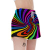 Abstract Colorful Psychedelic Women's Shorts-grizzshop