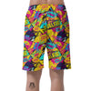 Abstract Comic Bubble Graffiti Print Men's Shorts-grizzshop