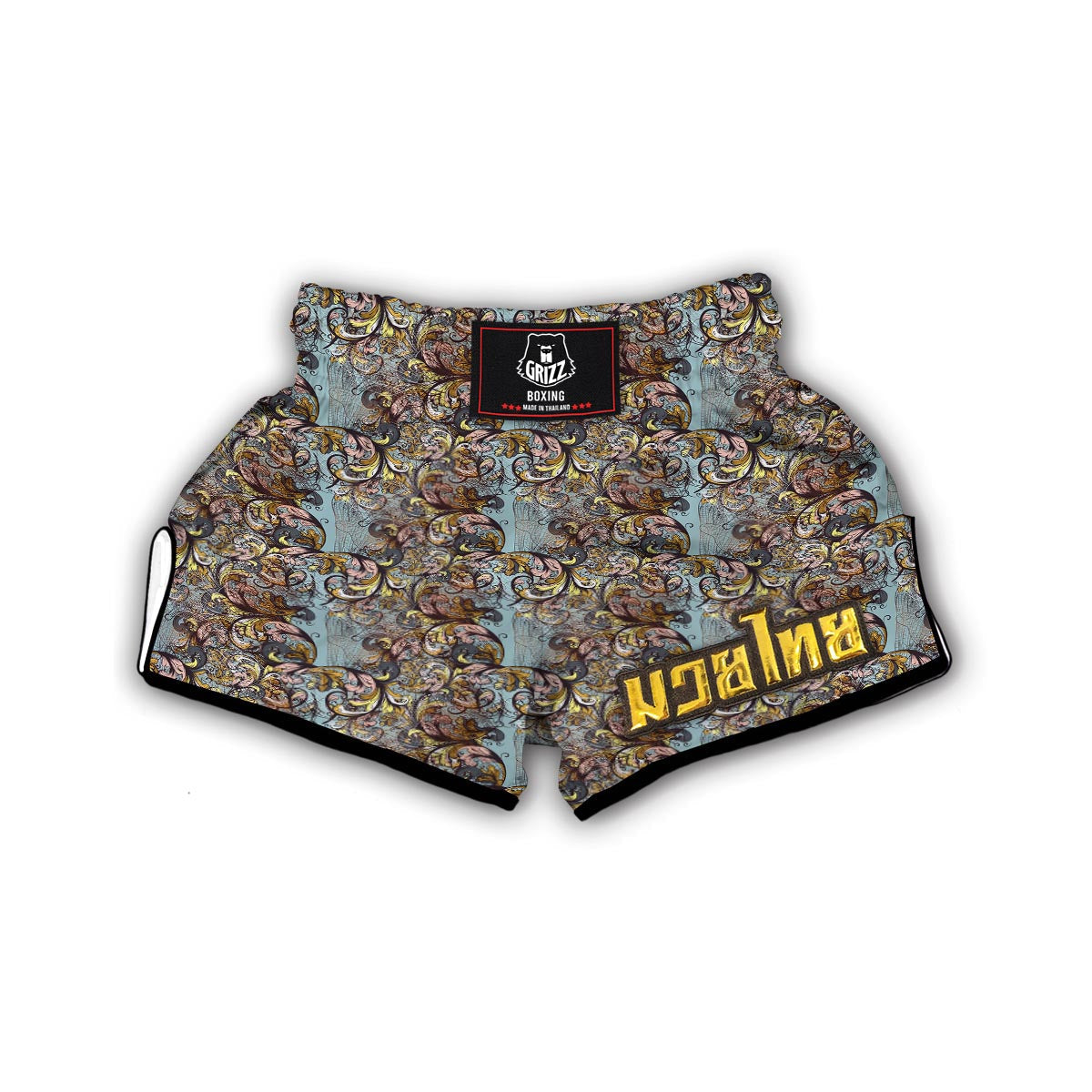 Abstract Dragonfly Muay Thai Boxing Shorts-grizzshop