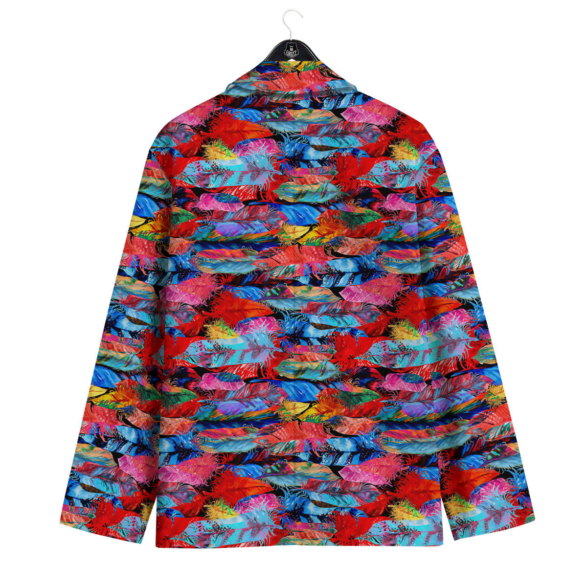 Abstract Feather Watercolor Boho Print Pattern Men's Sport Coat-grizzshop