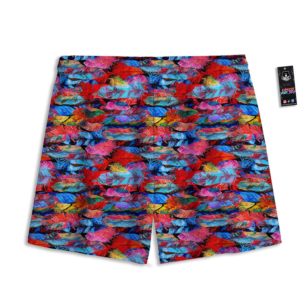 Alien UFO Green Cute Print Mesh Shorts