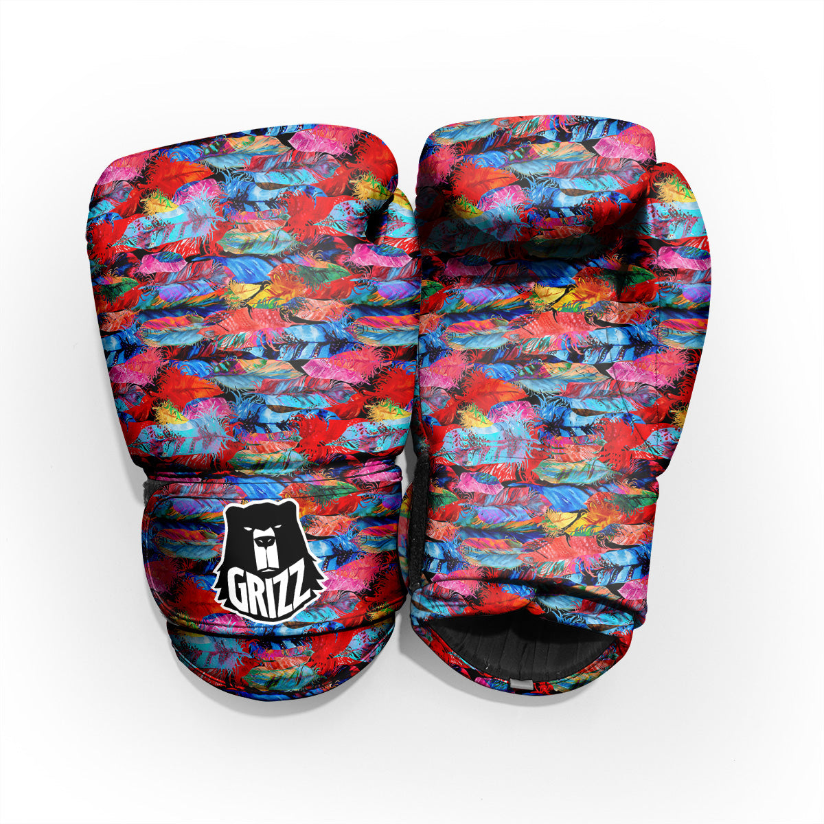 Abstract Feather Watercolor Boho Print Pattern Pro Boxing Glove