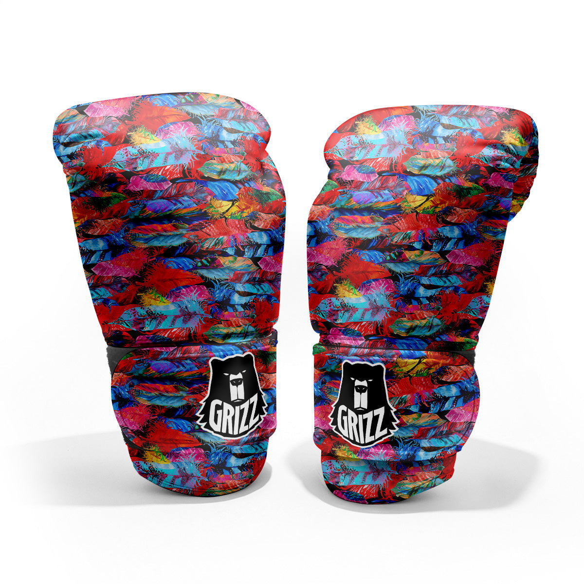 Abstract Feather Watercolor Boho Print Pattern Pro Boxing Glove
