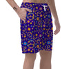 Abstract Floral Hippie Men's Shorts-grizzshop