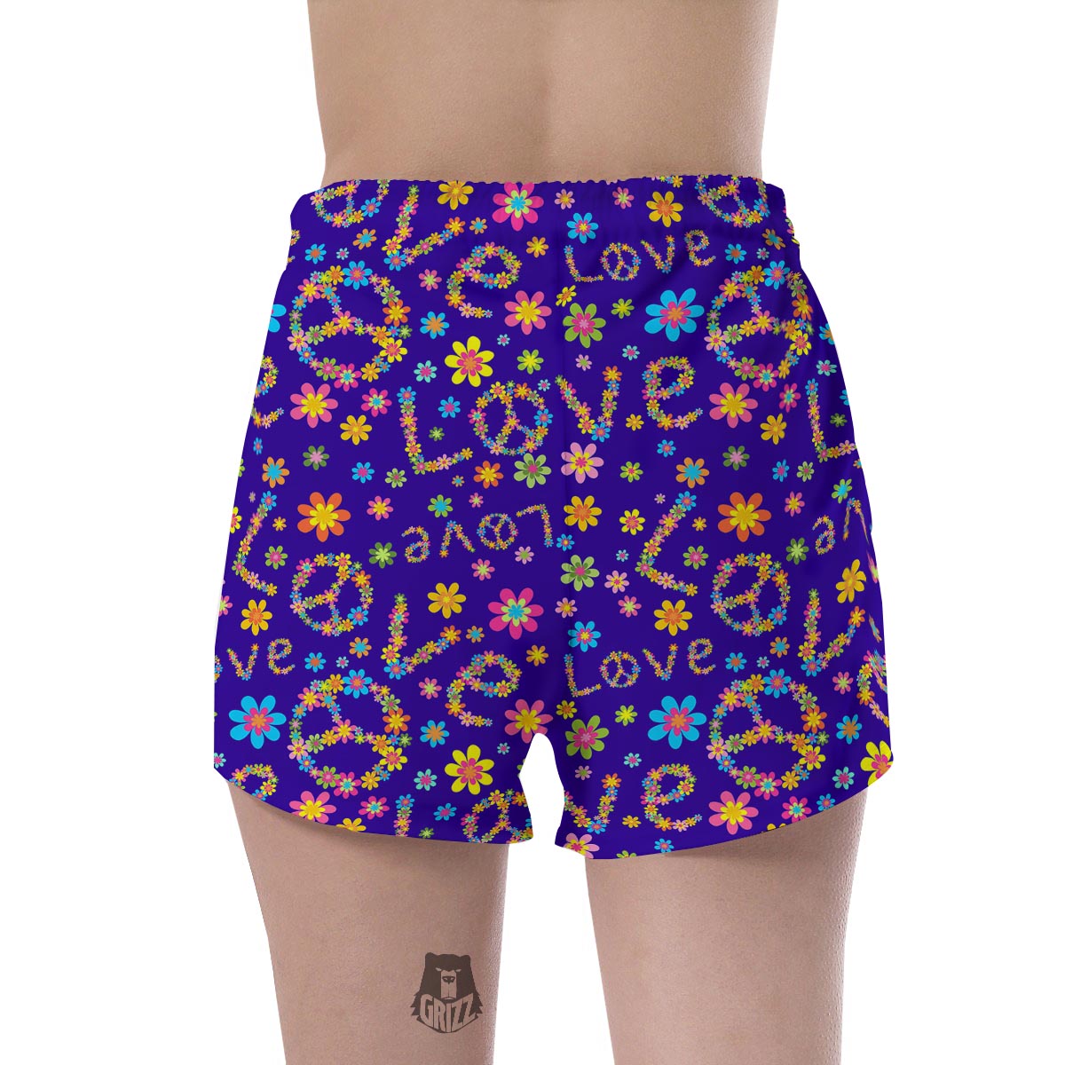 Abstract Floral Hippie Women's Shorts-grizzshop