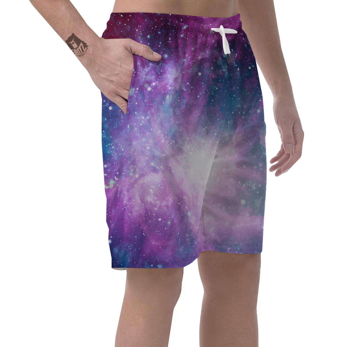 Abstract Galaxy Space Men's Shorts-grizzshop