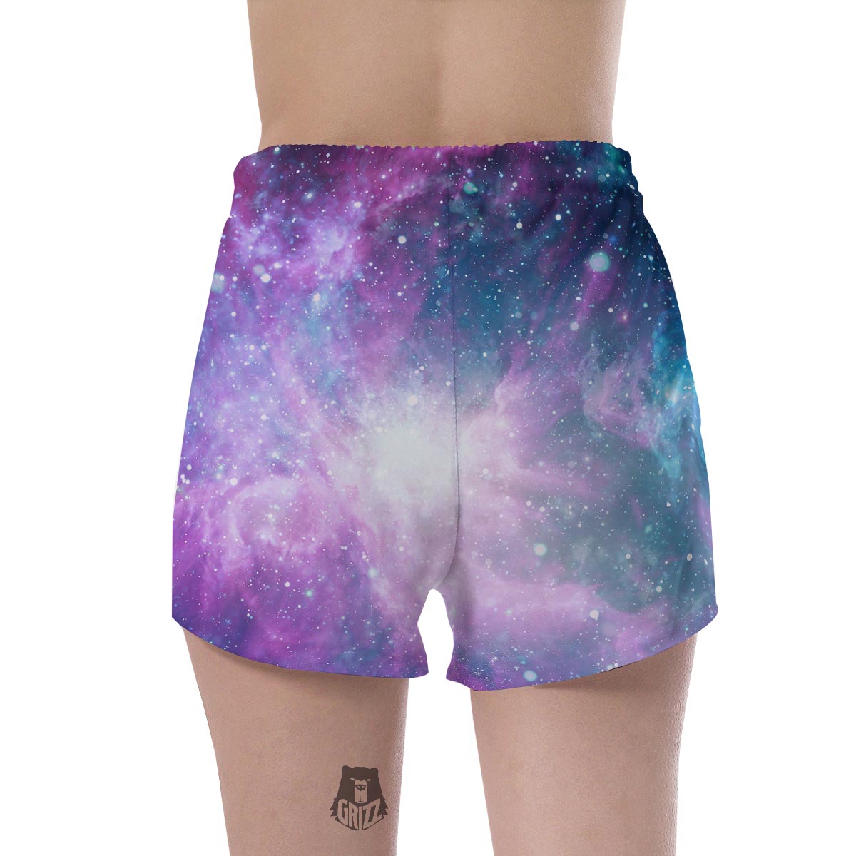 Abstract Galaxy Space Women's Shorts-grizzshop