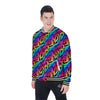 Abstract Graffiti Colorful Paint Print Pattern Baseball Jacket-grizzshop