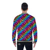 Abstract Graffiti Colorful Paint Print Pattern Baseball Jacket-grizzshop