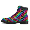 Abstract Graffiti Colorful Paint Print Pattern Boots-grizzshop