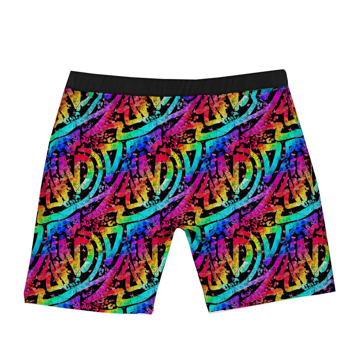 Abstract Graffiti Colorful Paint Print Pattern Boxer Briefs-grizzshop