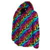 Abstract Graffiti Colorful Paint Print Pattern Down Jacket-grizzshop